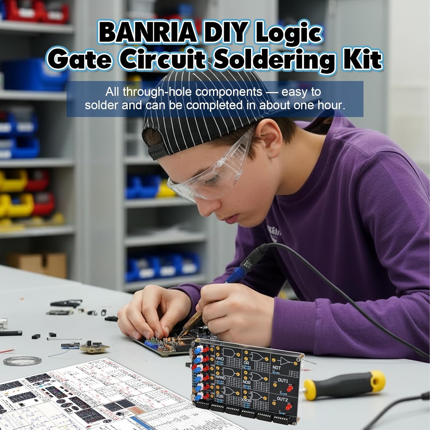 DIY Logic Gate Circuit Soldering Kit