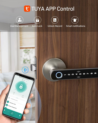 Smart Door Lock Fingerprint, Keyless