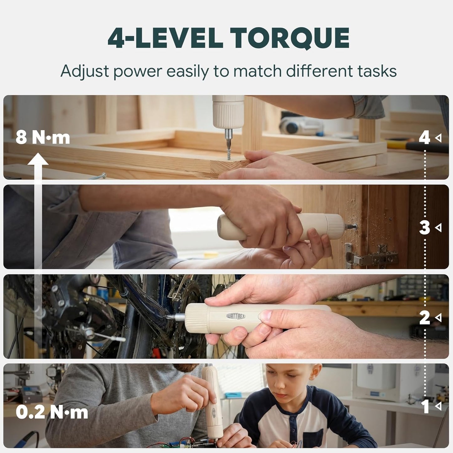 4V Cordless Electric Screwdriver Set