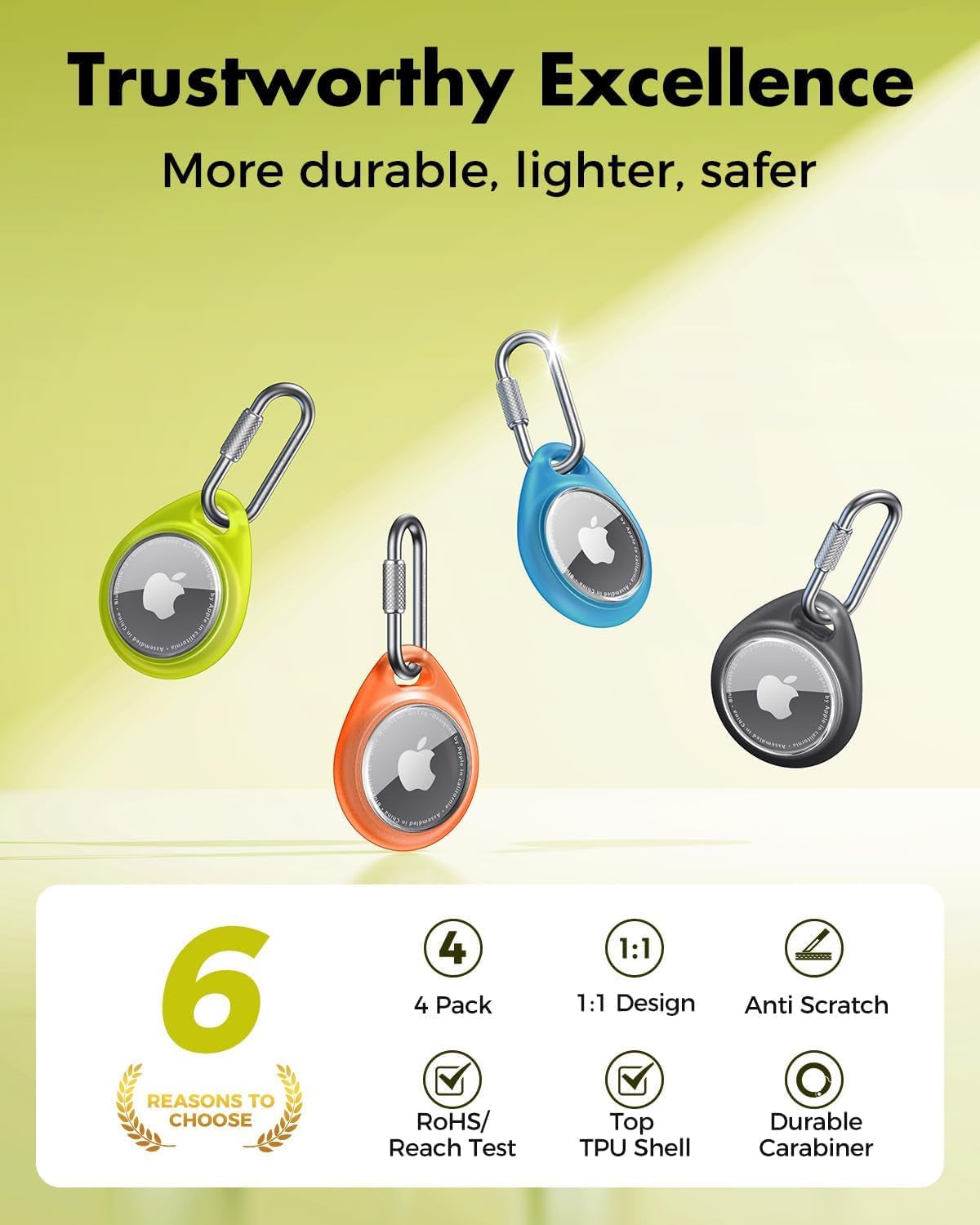Airtag Holder for Apple 4 Pack