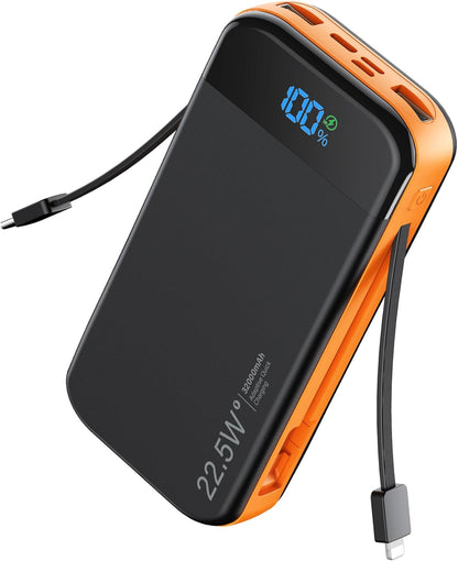 Portable Charger Power Bank Built-In