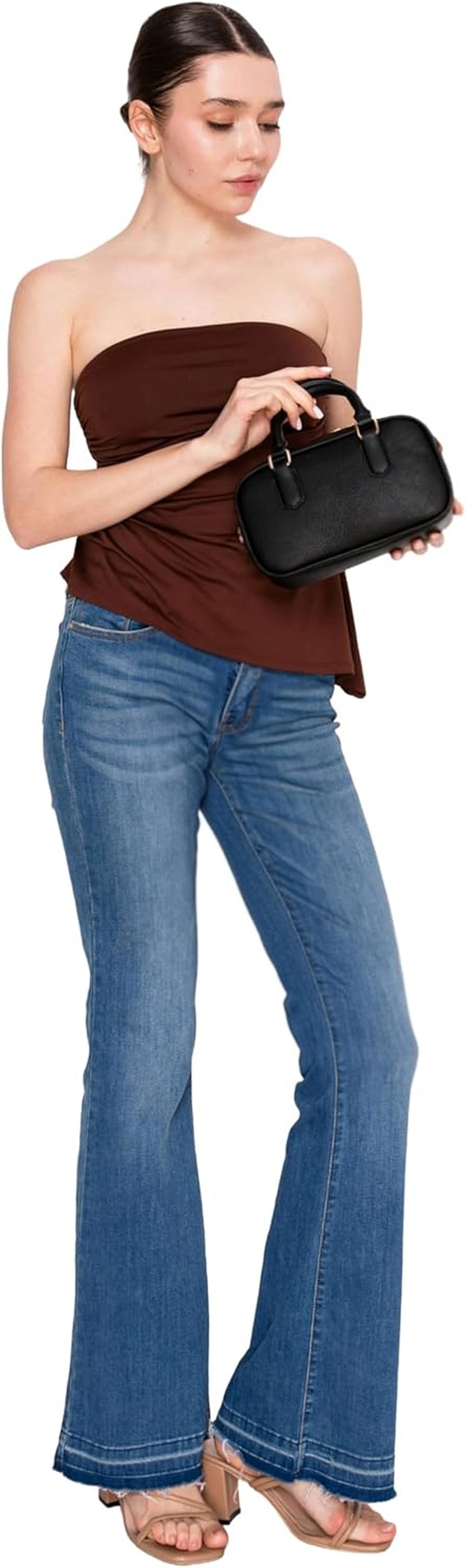 Mini PU Leather Satchel Purse Top Handle