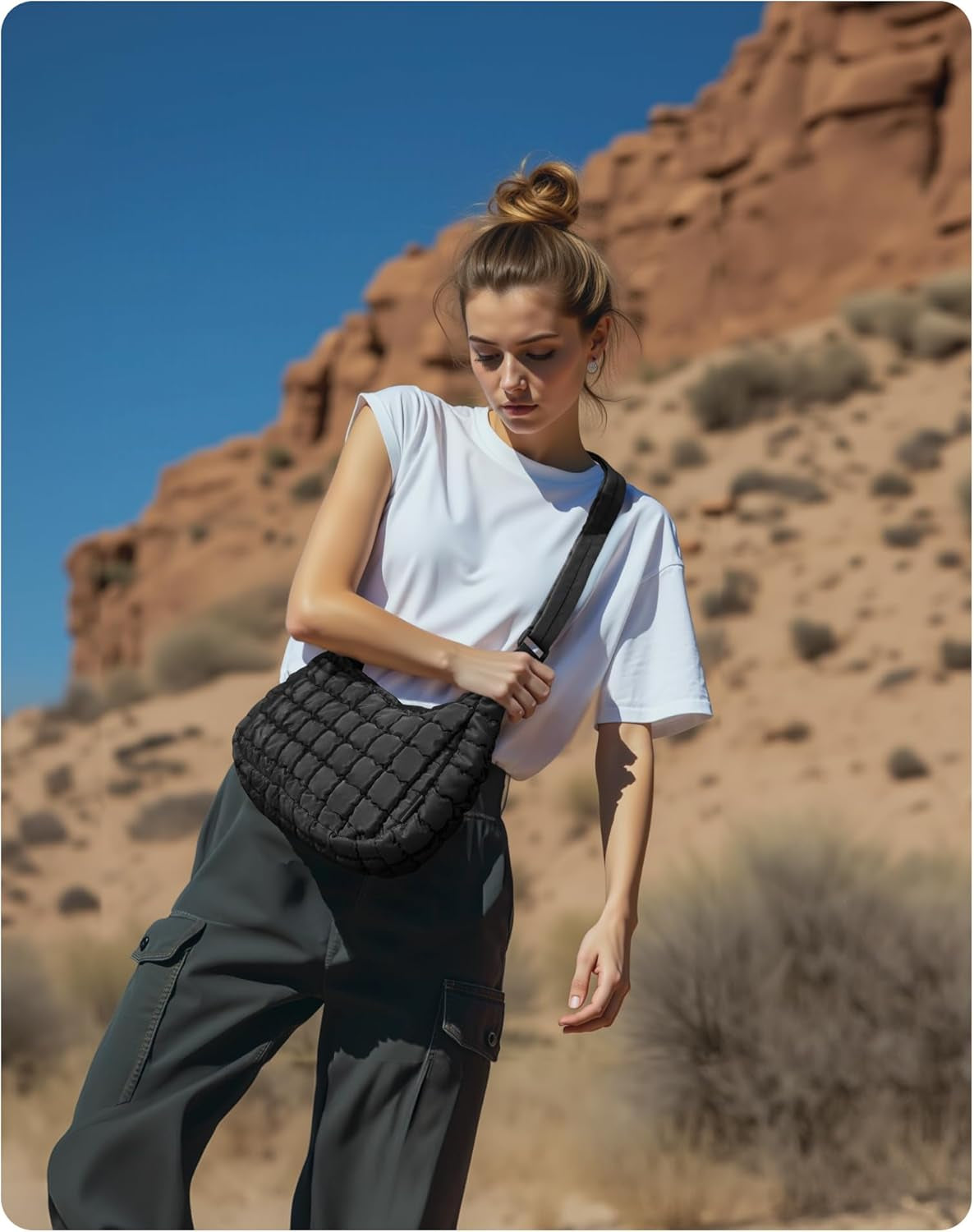 Quilted Crossbody Bag for Women