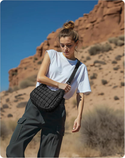 Quilted Crossbody Bag for Women