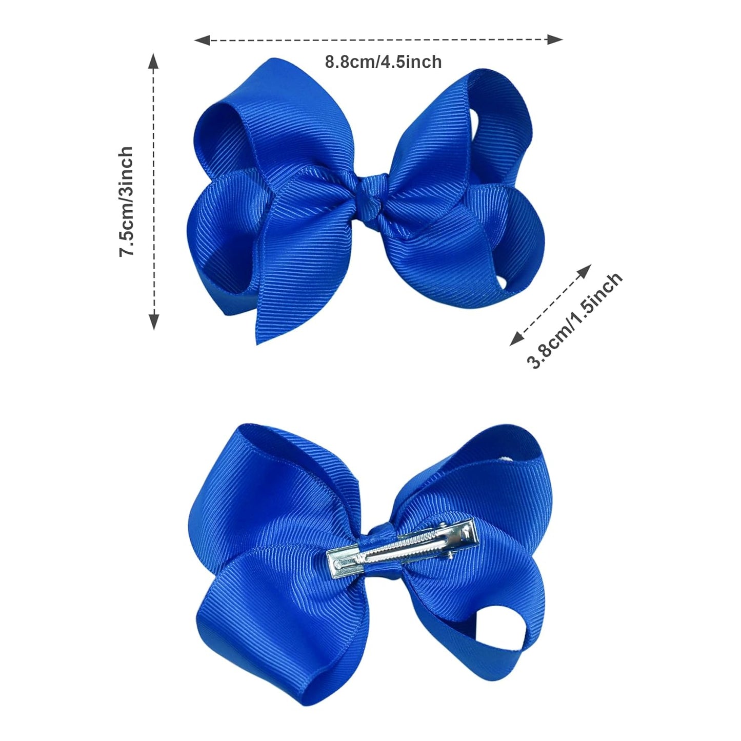 40PCS 4.5 Inch Hair Bows for Girls 