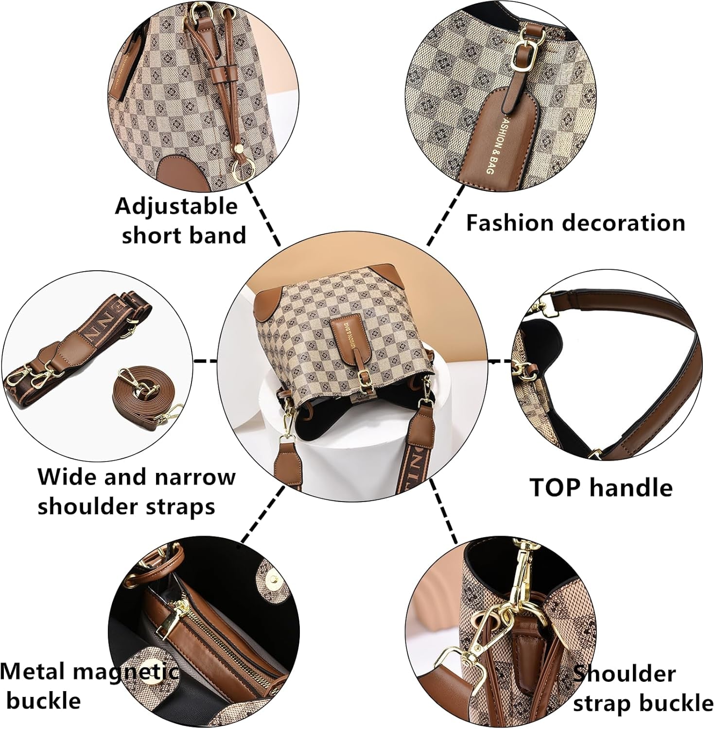 Women Handbag and Purse Tote Bags Ladies