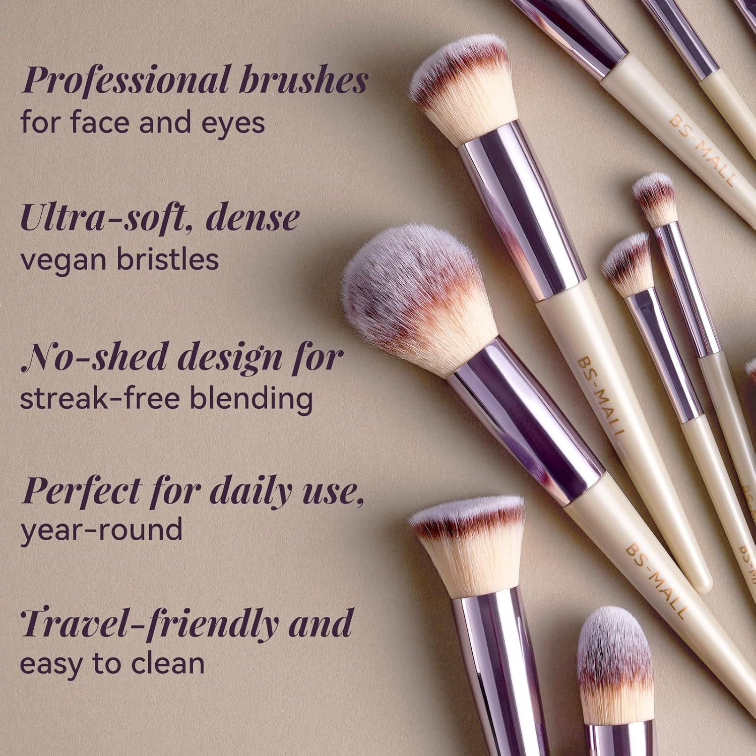 Makeup Brush Set18 Pcs Premium Synthetic