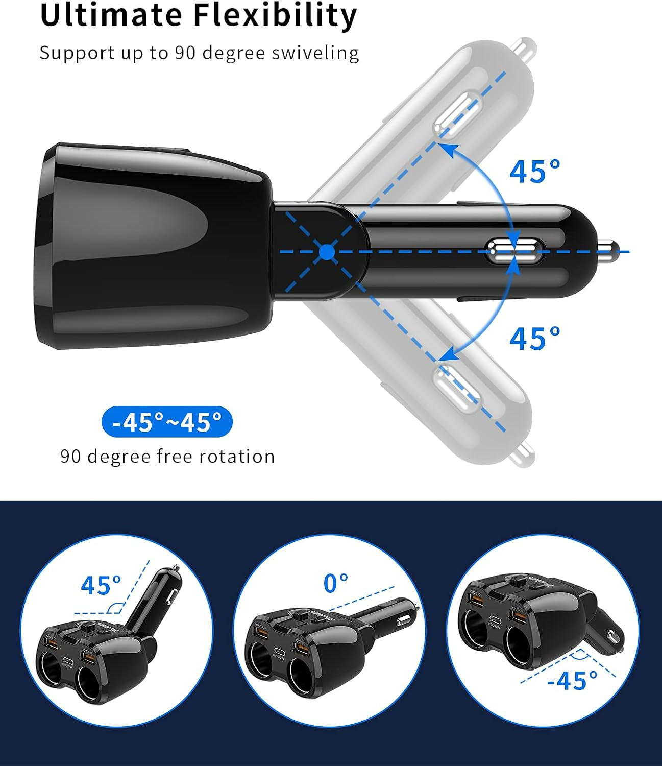 2026 Upgraded Cigarette Lighter Splitter