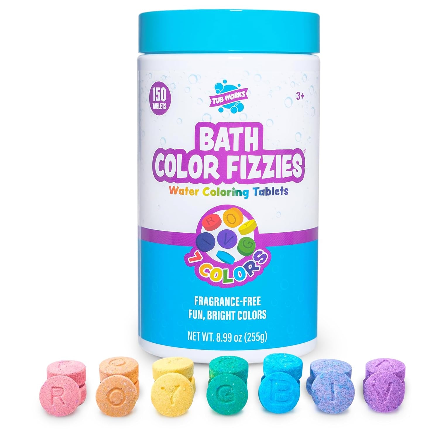 ® Bath Color Fizzies, 150 Count Nontoxic