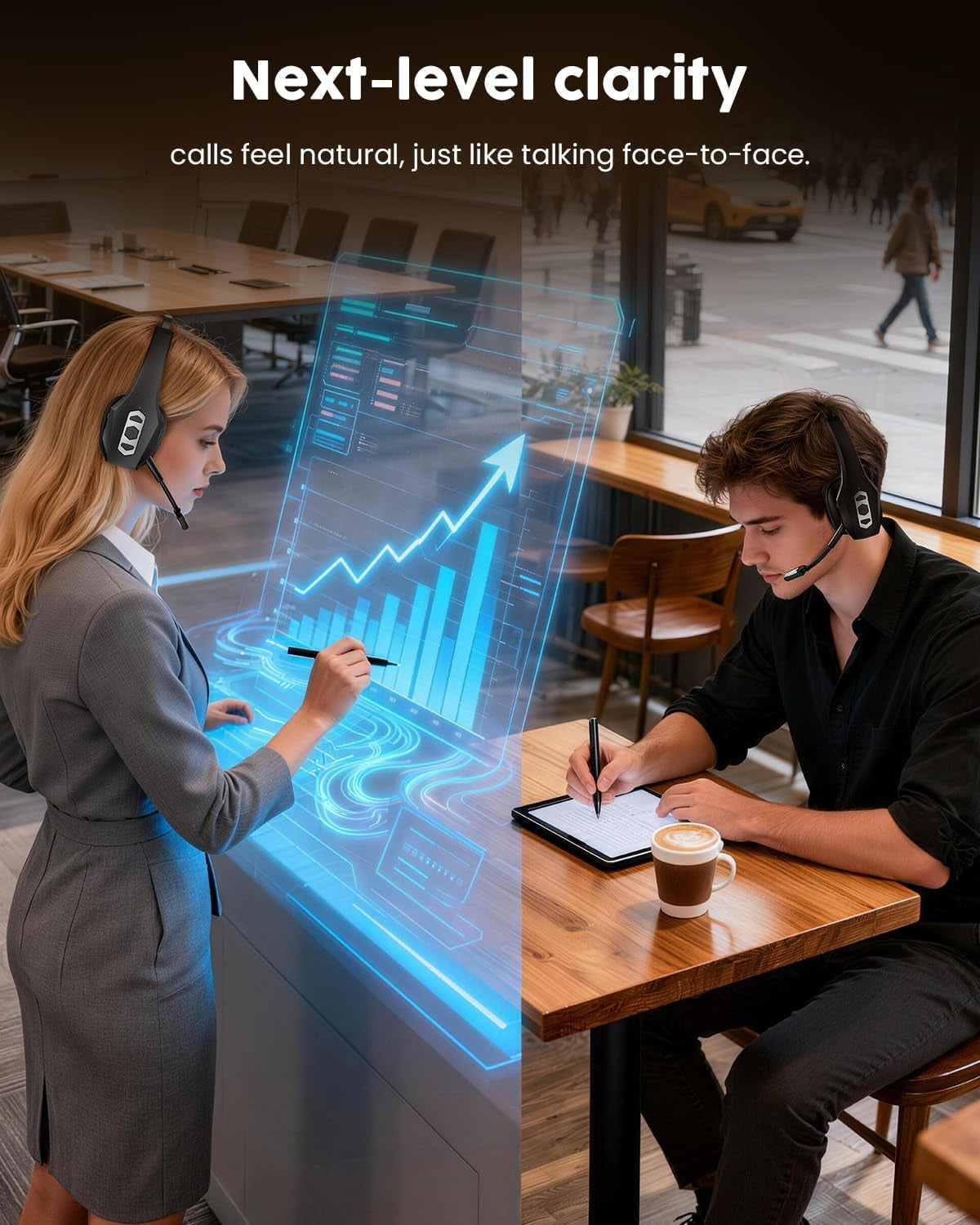 Trucker Bluetooth Headset with Charging