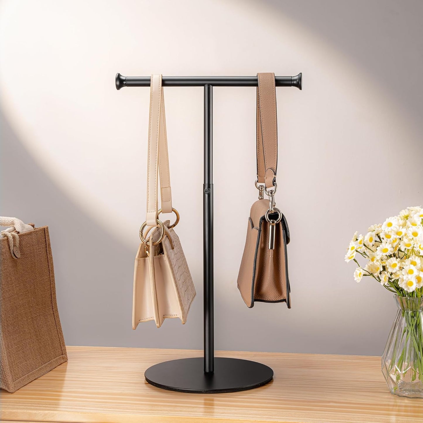 T Bar Purse Display Stand Tabletop