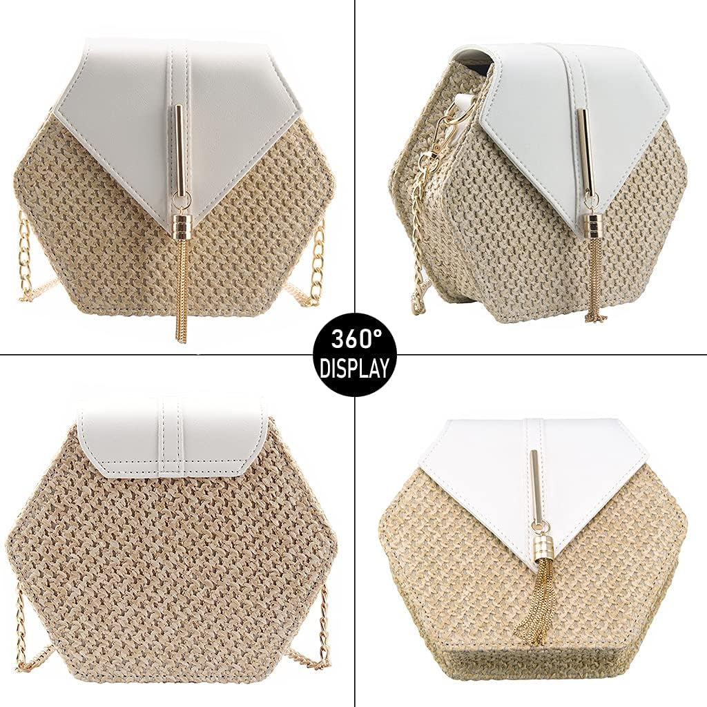 Women'S Crossbody Bag Cute Straw Bag