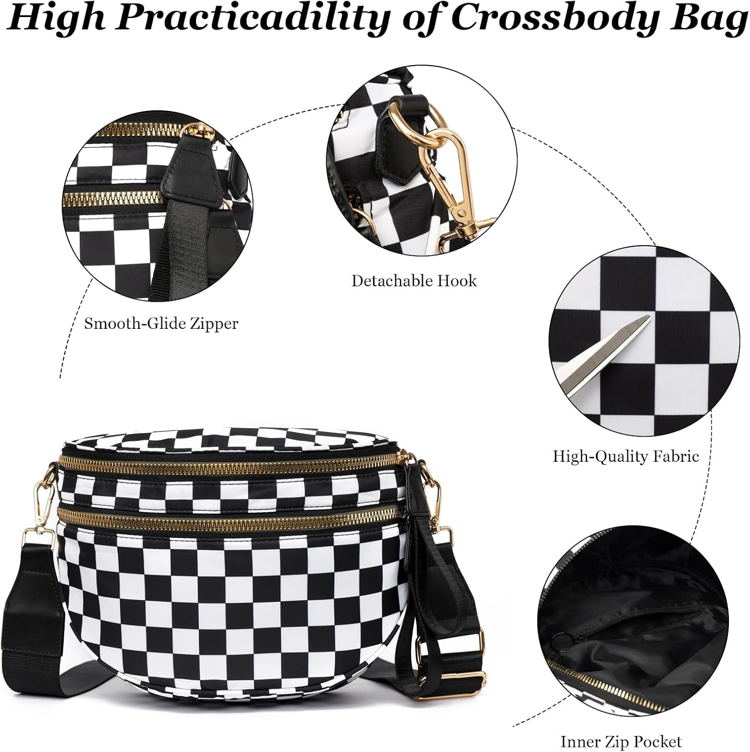 Crossbody Bags for Women Nylon Fanny