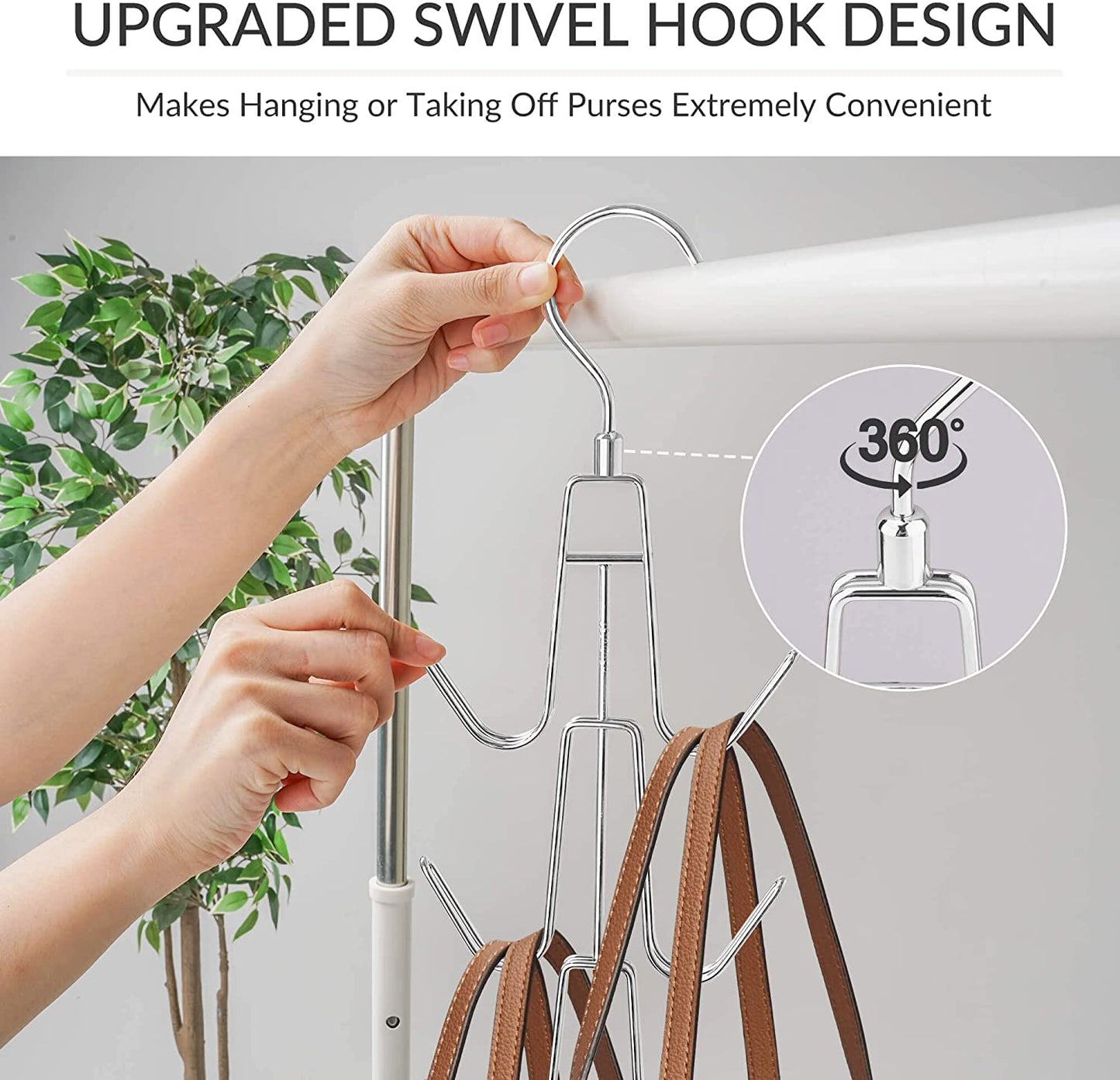 2 Pack Purse Organizer for Closet