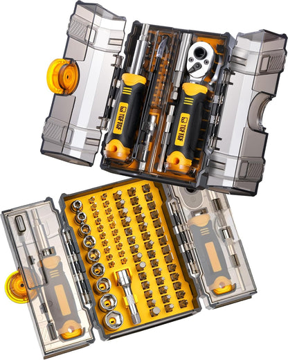 78 PCS Ratcheting Screwdriver Set Ratchet