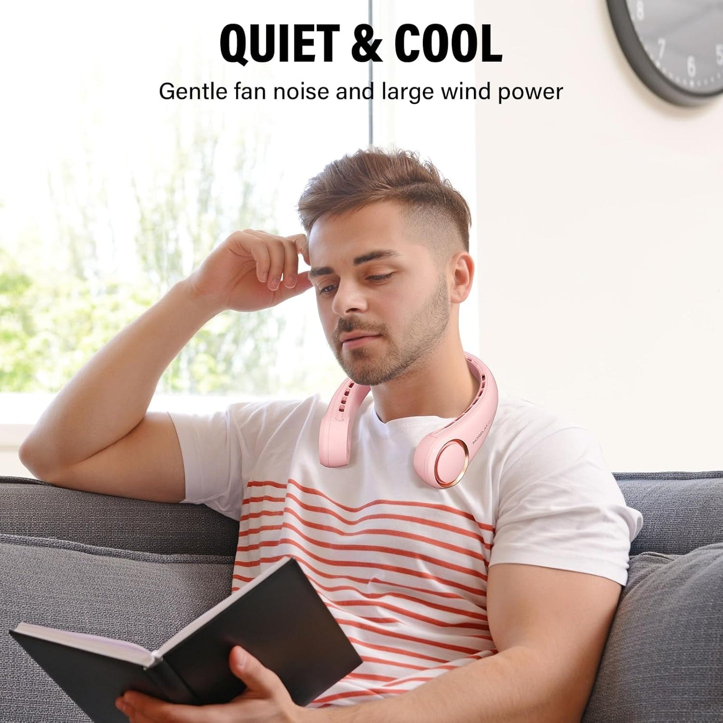 Neck Fan, USB Rechargeable Personal Fan