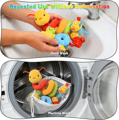 Spiral Car Seat Toys - Baby Sensory Soft