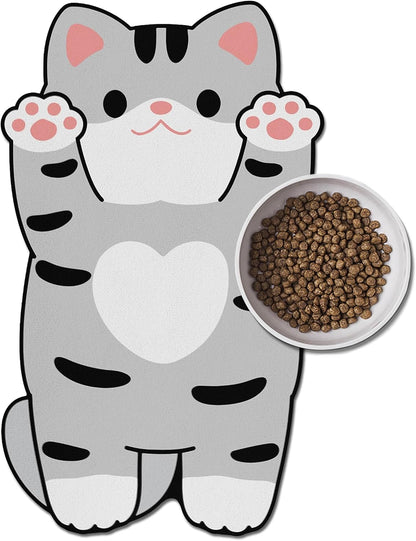 Cat Food Mat for Indoor Cats - No Stains