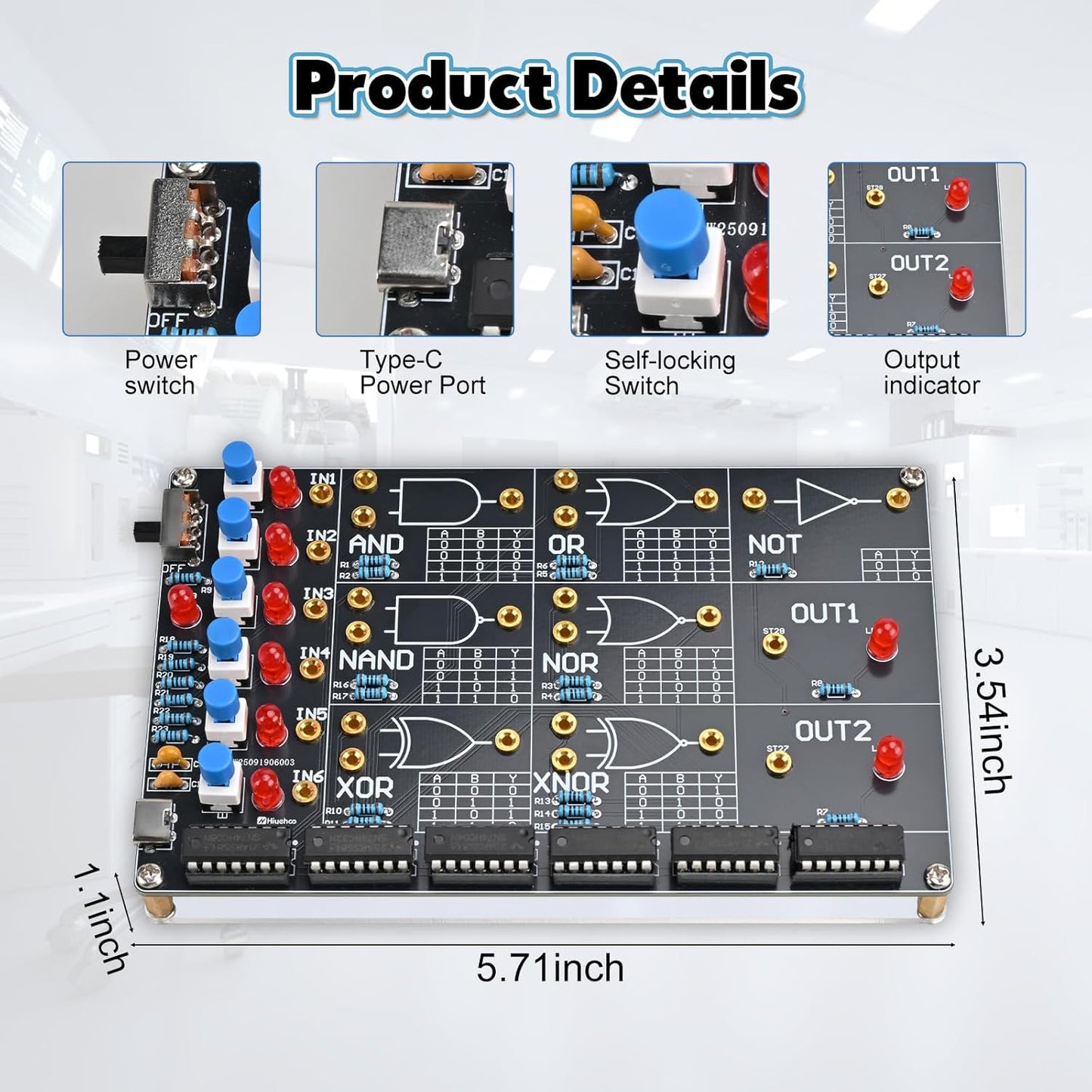 DIY Logic Gate Circuit Soldering Kit