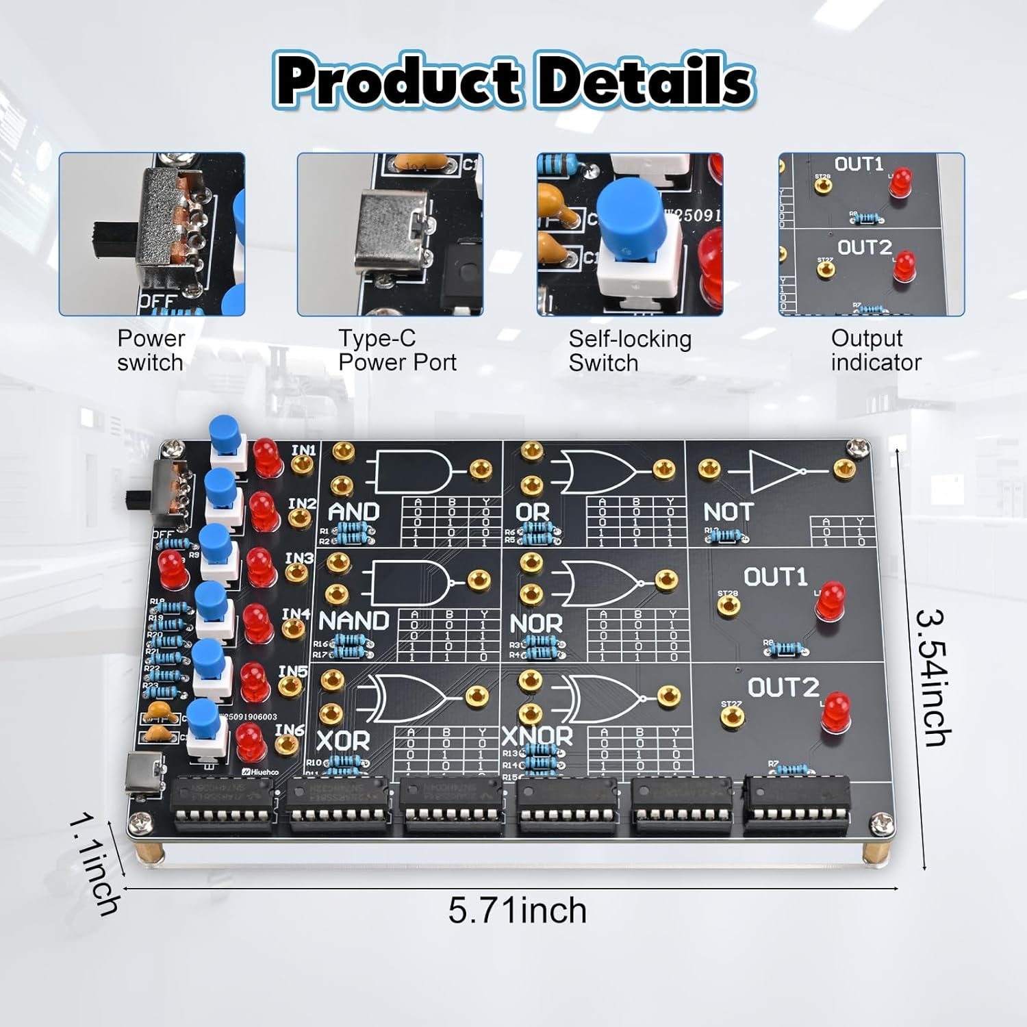 DIY Logic Gate Circuit Soldering Kit