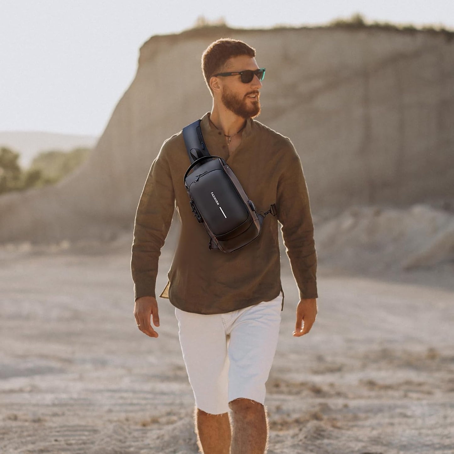 Sling Bag for Men | Anti-Theft Crossbody