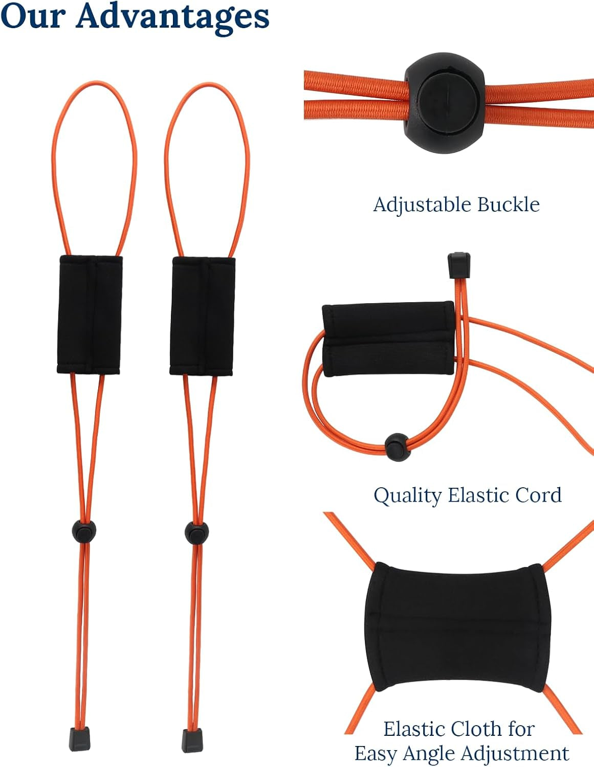 2 Pack Fish Finder Cover Straps 