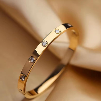 18K Gold Plated Four Leaf Clover Breclet