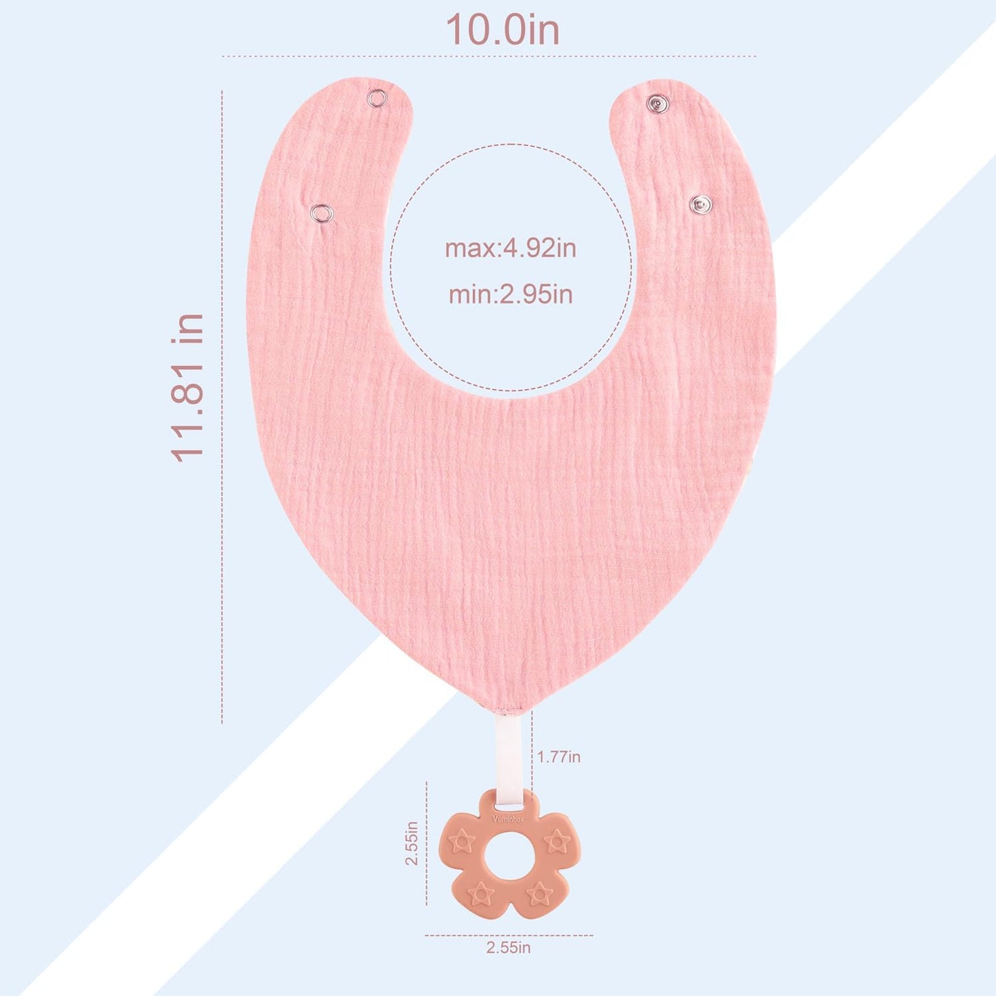 Baby Bandana Drool Bibs 6-Pack Teething