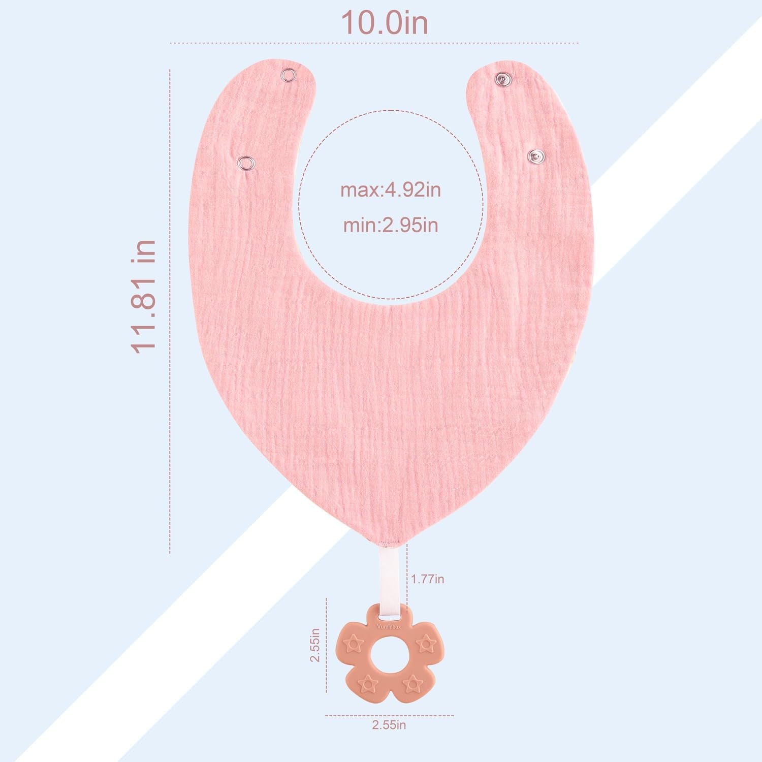 Baby Bandana Drool Bibs 6-Pack Teething