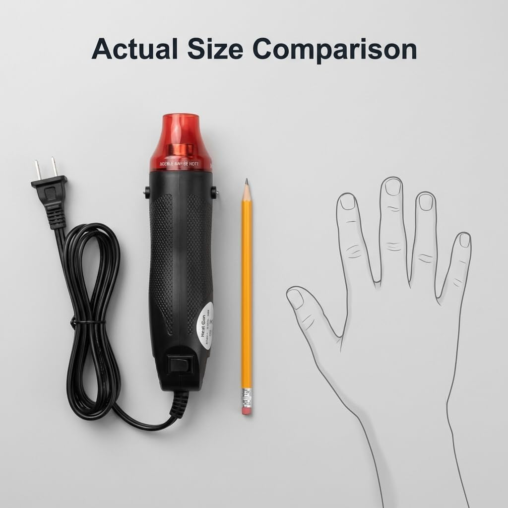 Mini Heat Gun,300W Portable Hot Air Tool