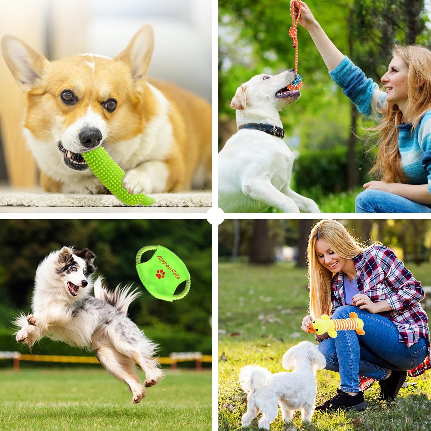 Dog Toys 25 Pack for Fun,Teeth Cleaning