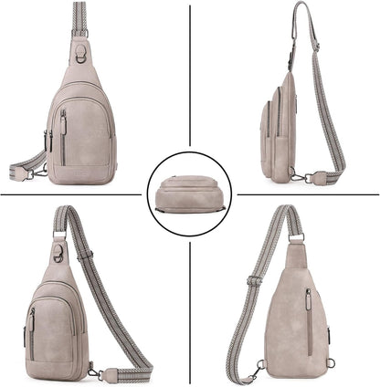 Crossbody Bags for Women Men,Leather 