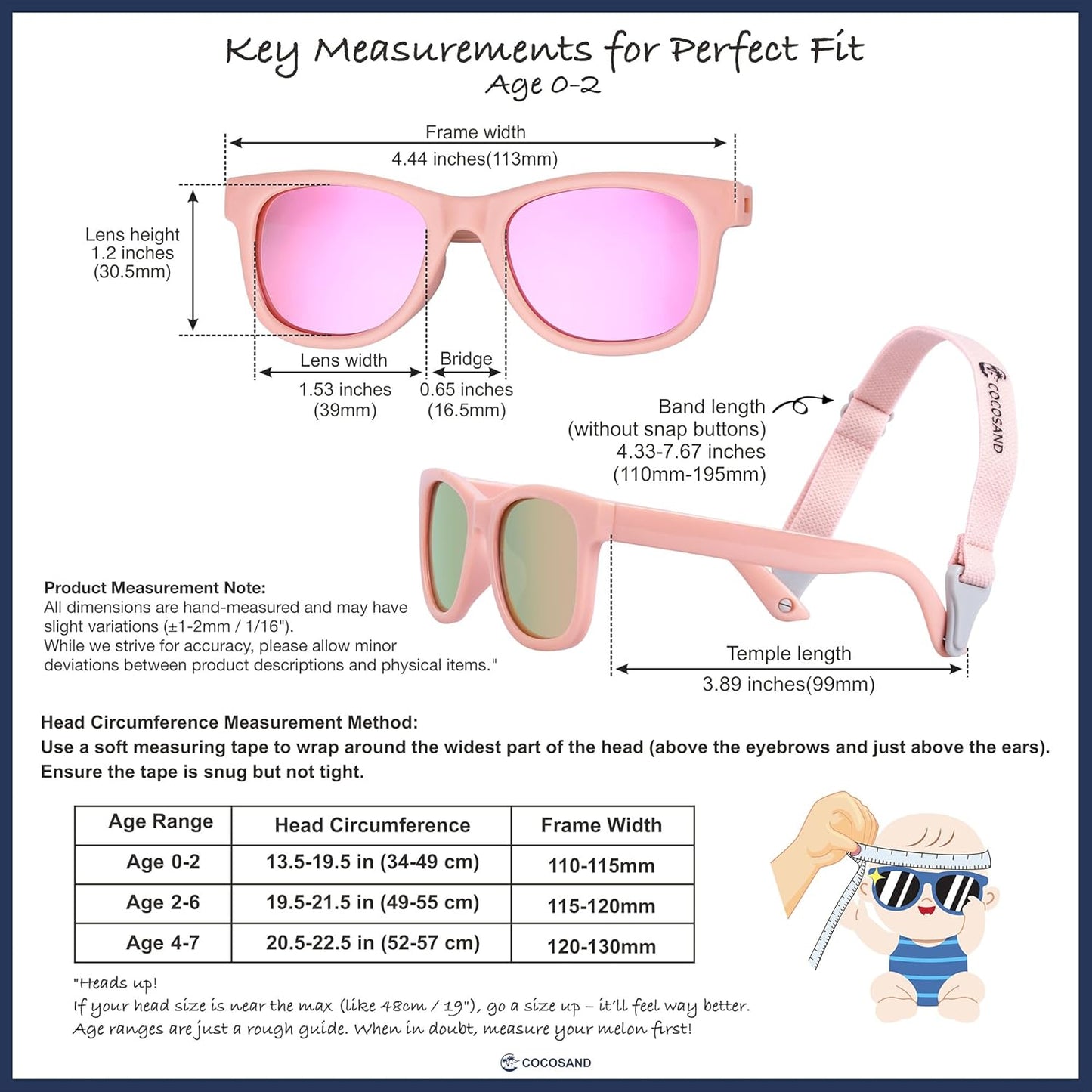 Flexible Polarized Baby Sunglasses