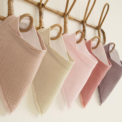 Muslin Baby Bibs 8 Pack, Baby Bandana