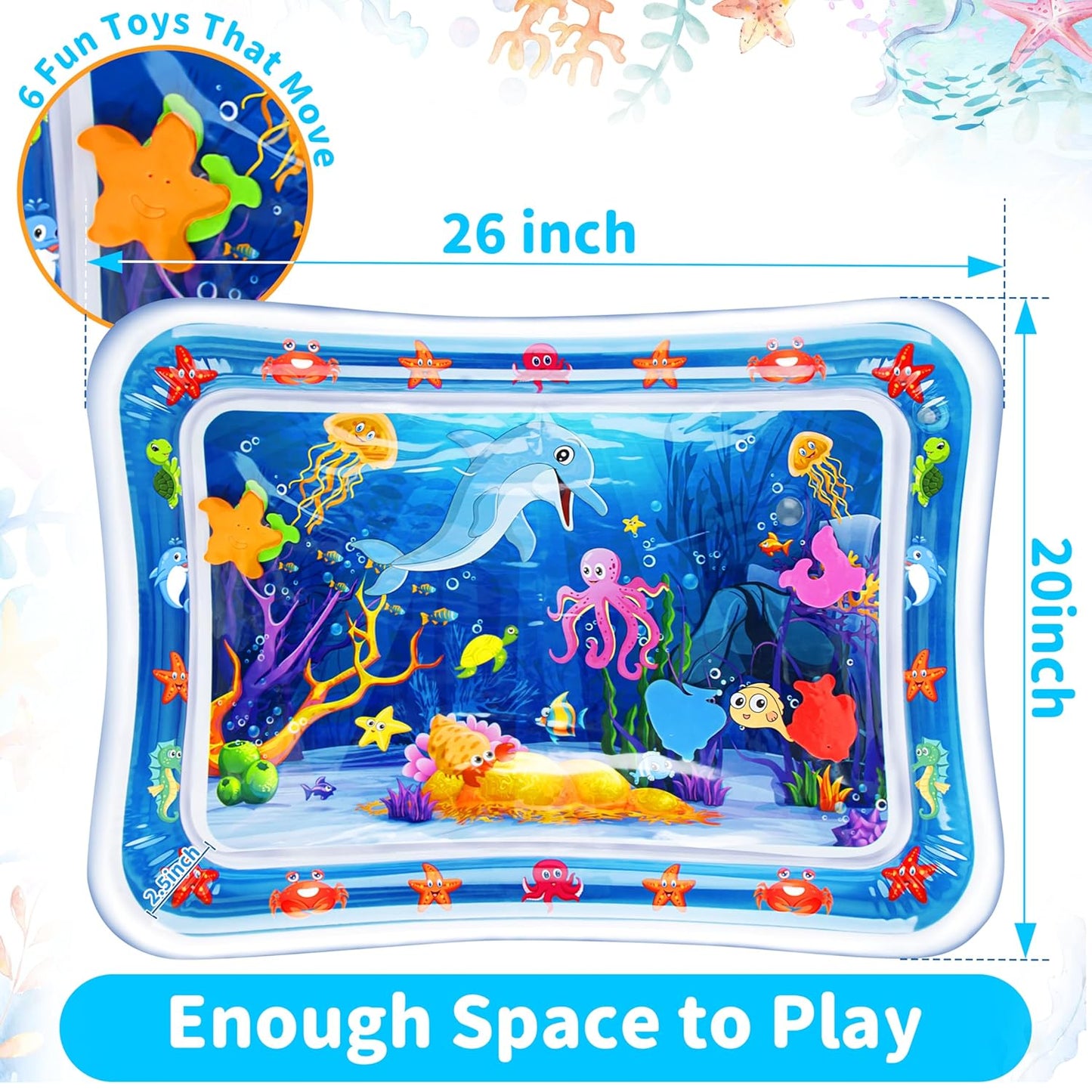 Tummy Time Water Mat丨Inflatable Tummy
