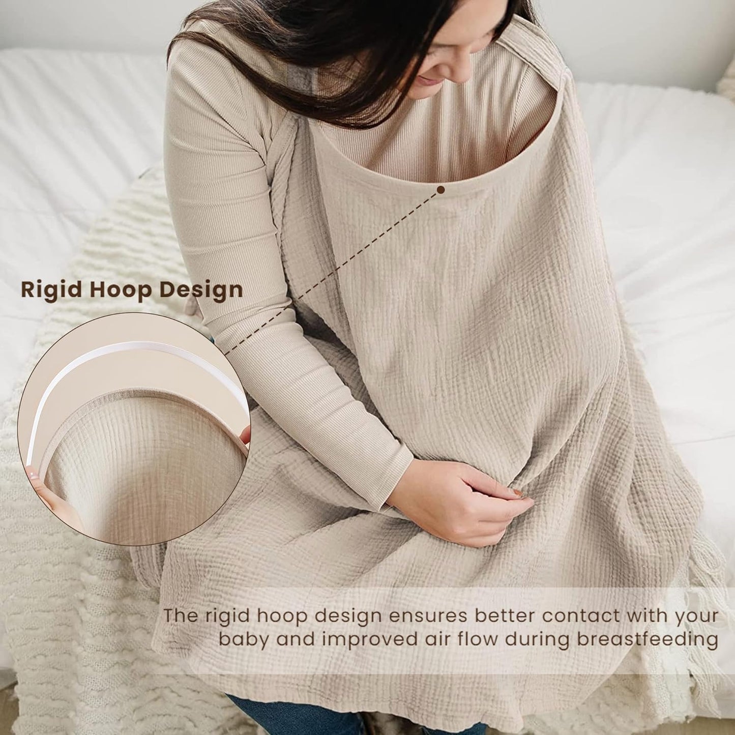 Muslin Nursing Cover Baby Breastfeeding