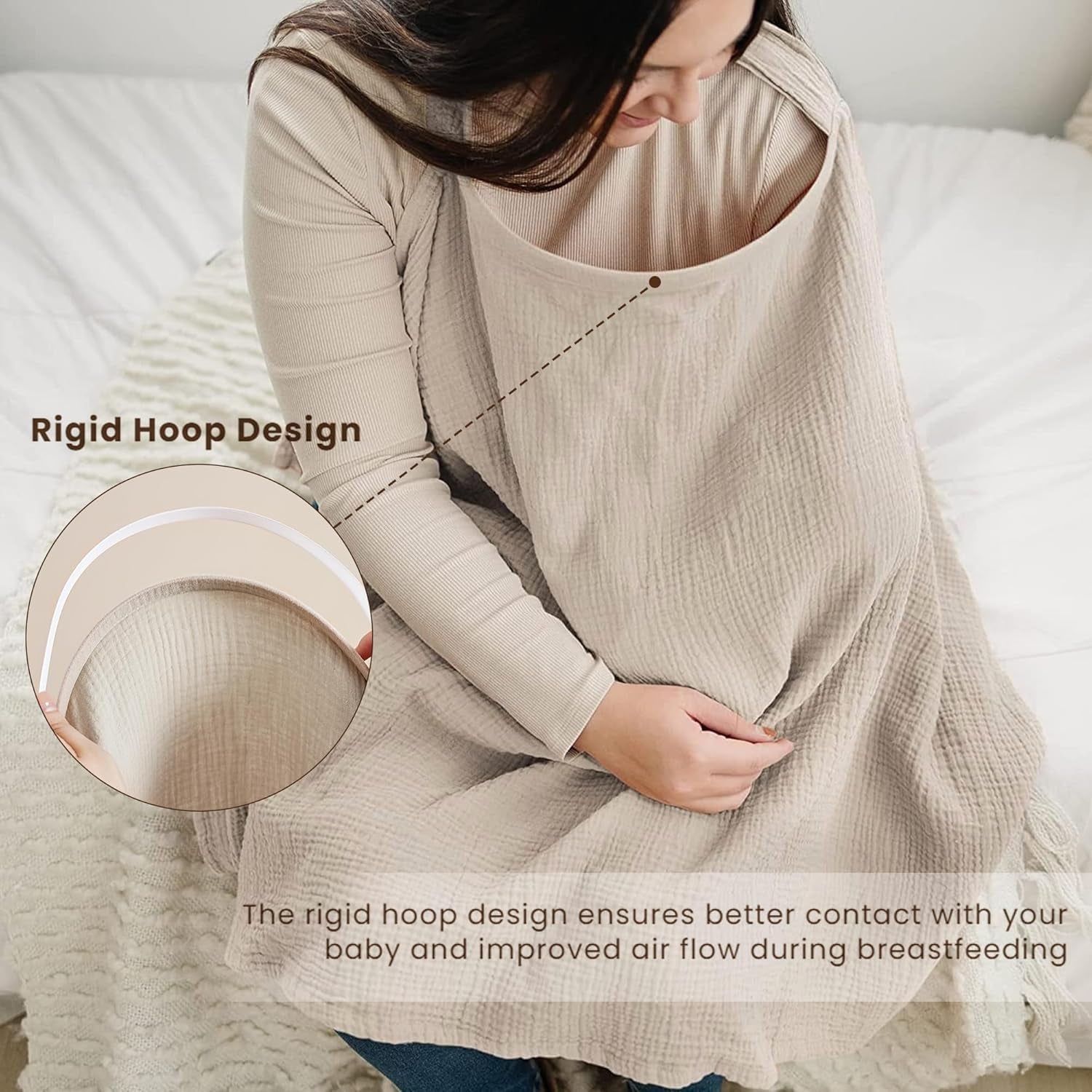 Muslin Nursing Cover Baby Breastfeeding