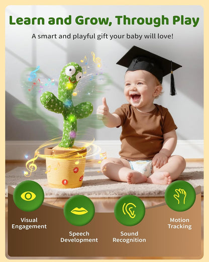 Dancing Talking Cactus Baby Toys 0-18
