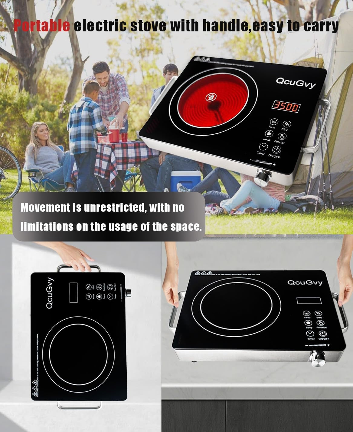 14" Portable Infrared Burner 3500 