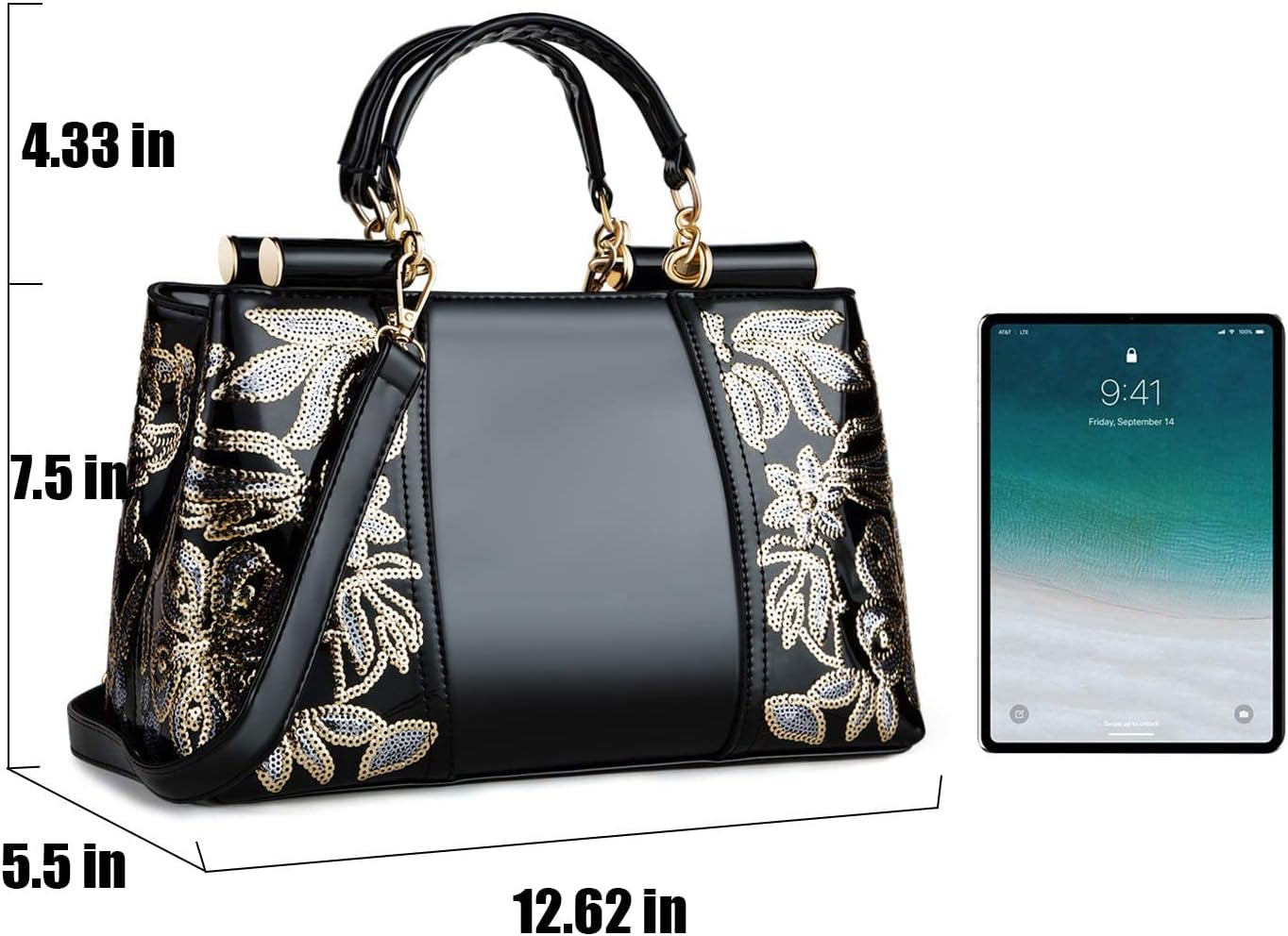 Handbags for Women Patent Leather 