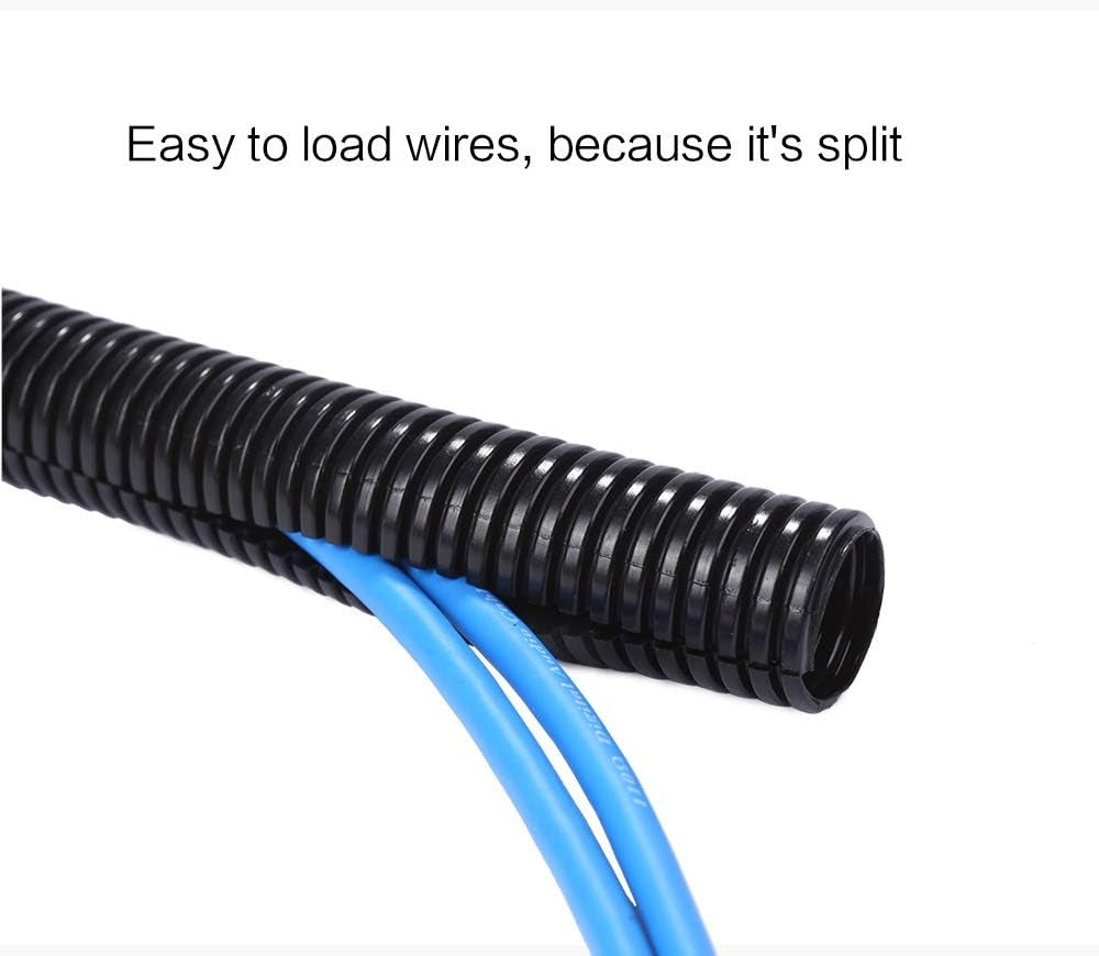 25Ft - 1/4 Inch Split Wire Loom Tubing