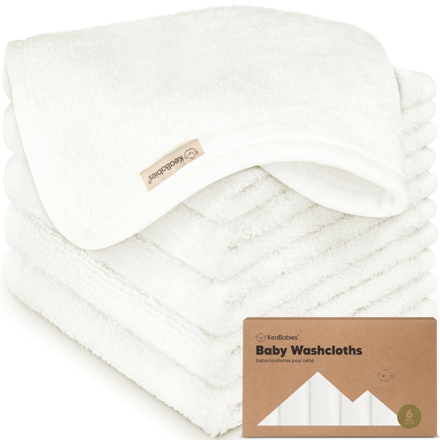 6-Pack Baby Washcloths – Soft Absorbent
