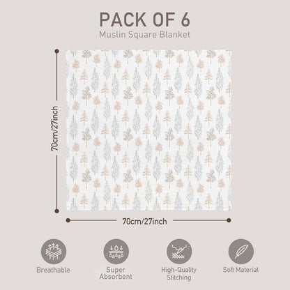 Receiving Blanket Boy Cotton Muslin 
