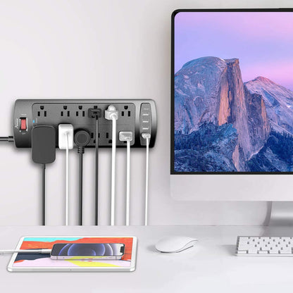 Power Strip,Surge Protector, 12 Outlets