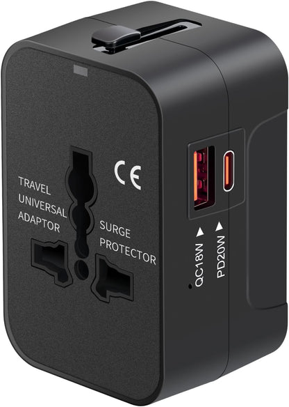 Travel Adapter USB C,Universal All inOne