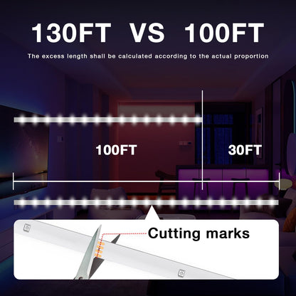 LED Strip Lights 130Ft Lights Strip
