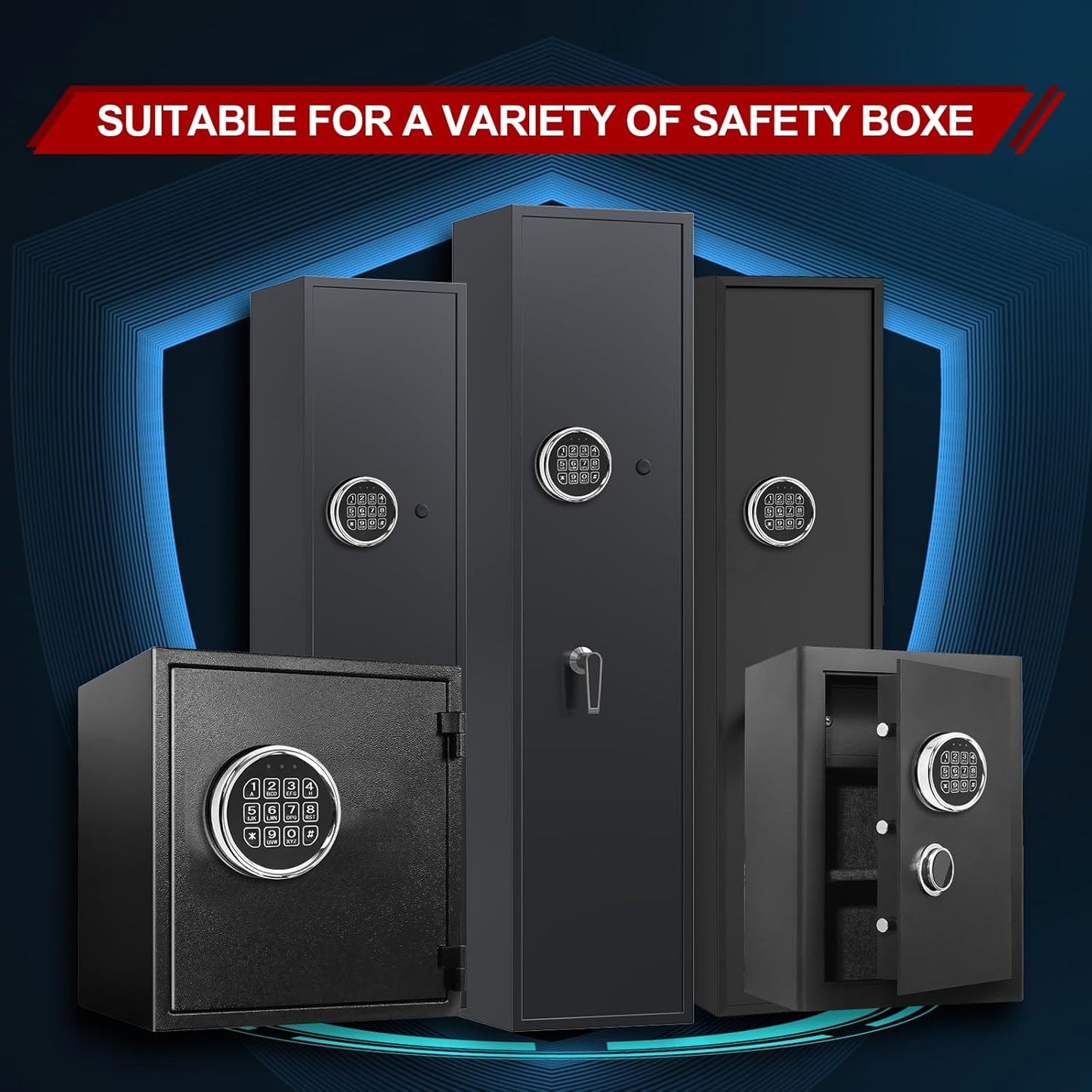 Gun Safe Lock with Solenoid, Electronic
