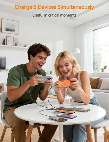 Portable Charger Power Bank Built-In