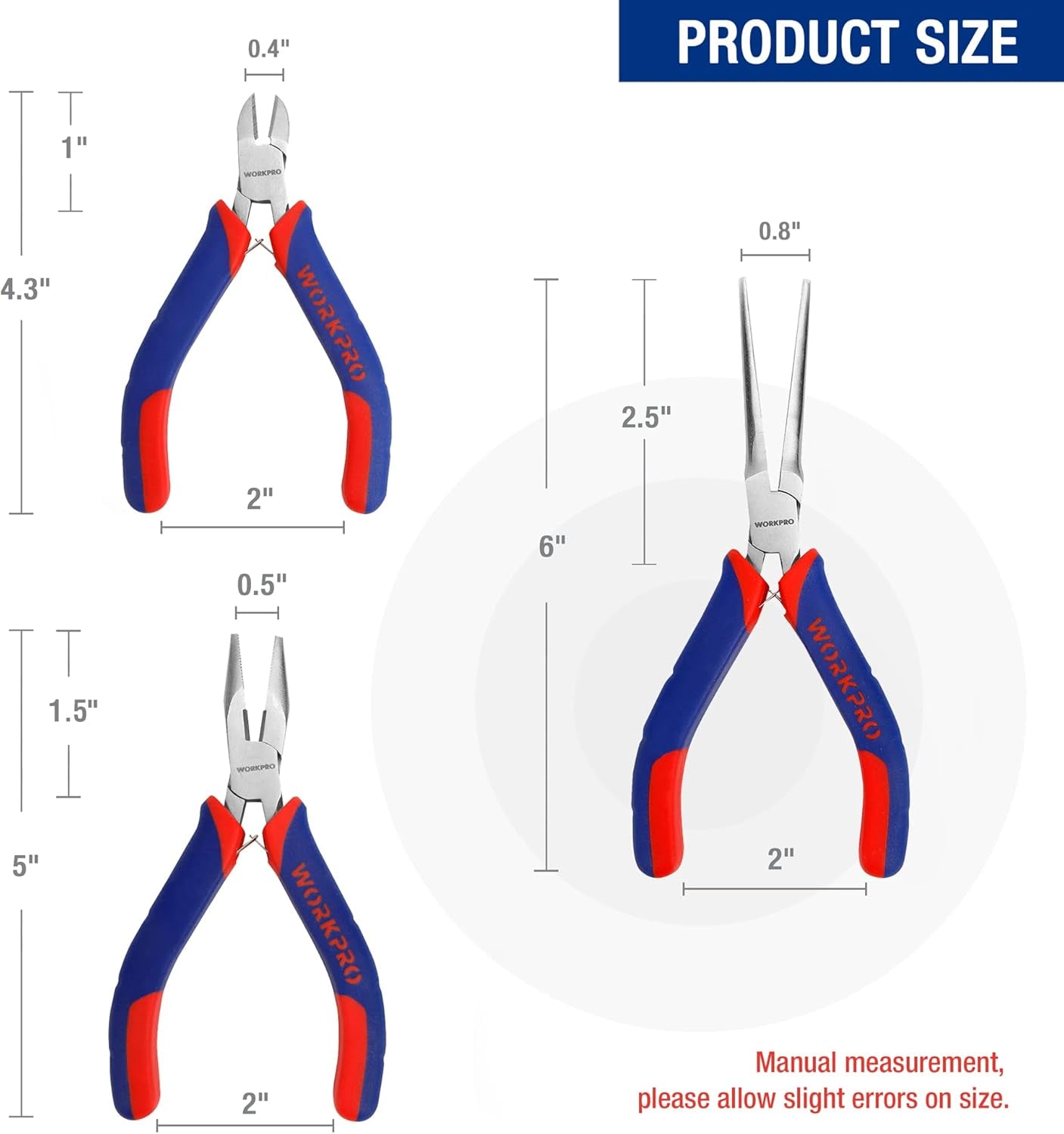 Mini Pliers Set3-Piece Small Pliers Tool