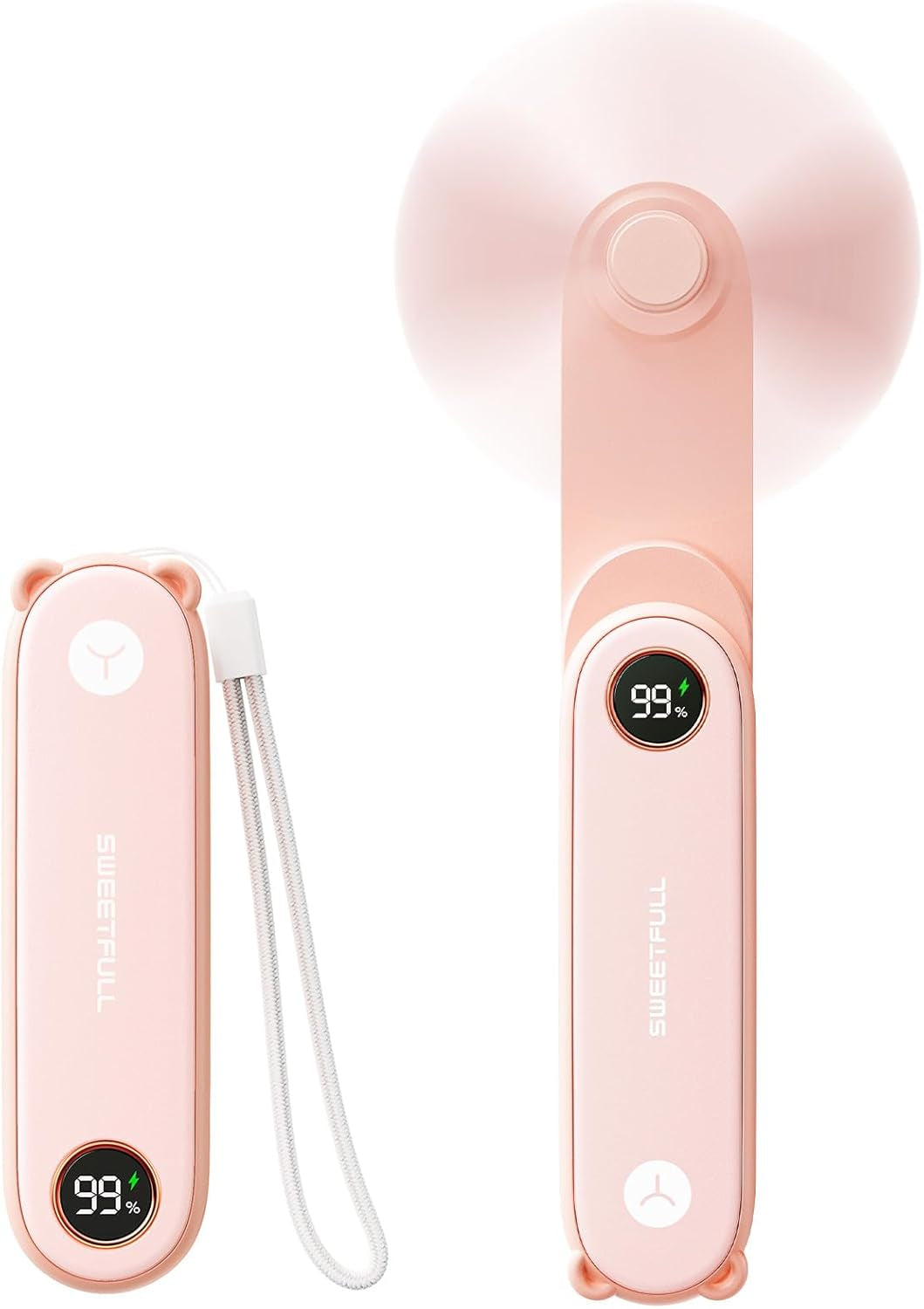Portable Handheld Mini Fan with LED